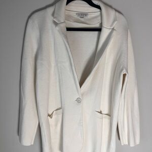 J.Crew sweater boyfriend blazer cream size women’s small